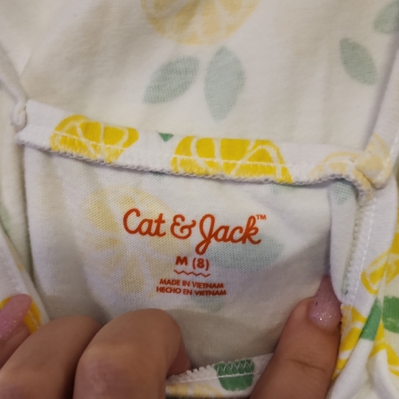 Cat & Jack Yellow and Green Patterned Dress - Picture 2 of 3